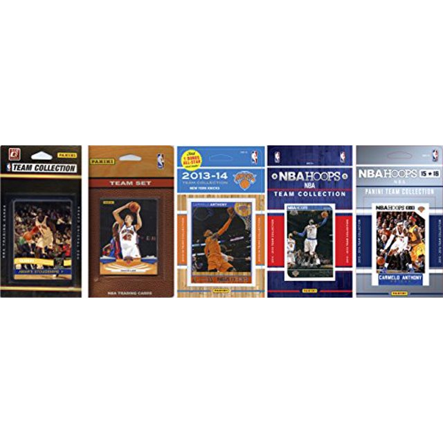 NBA New York Knicks 5 Different Licensed Trading Card Team Sets