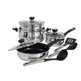 thumbnail image 3 of Oster Baldwyn 10 Piece Stainless Steel Cookware Set w/ Kitchen Tools, 3 of 6