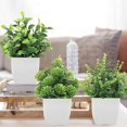 thumbnail image 4 of Bgsha Home Decor Small Lavender Eucalyptus Plant in Pot with Realistic Design, 4 of 10