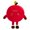 Rouge Foncé, variante sur FAROOT Jouet en Peluche de Noël, Mignon Coussin Décoratif de Dessin Animé Apple pour Dormir pour Enfants Adultes Cadeau