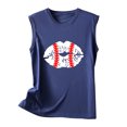 thumbnail image 4 of EQWLJWE Débardeurs Sans Manches pour Femmes Débardeurs d'Été pour Femmes Mode Débardeur d'Été pour Femmes à Col Rond Sans Manches Imprimé Débardeur Blouse Décontractée, 4 of 4