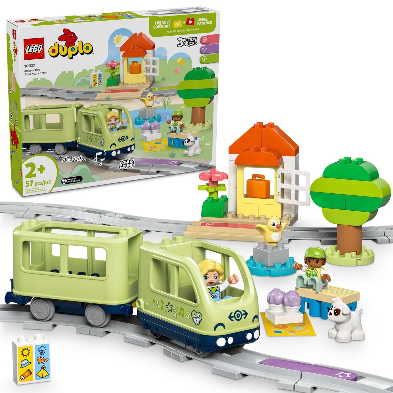 LEGO DUPLO Town Le train d’aventures interactives 10427 Ensemble de construction (57 pièces)