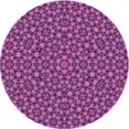 thumbnail image 1 of Ahgly Company Tapis Rond Lavable en Machine Intérieur Transitionnel Rose Brûlé, 3 Pieds Rond, 1 of 7
