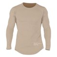 thumbnail image 4 of Pompotops T-shirt à Manches Longues en Coton Extensible pour Hommes Automne Sports Course Grande Taille en Solde, 4 of 8