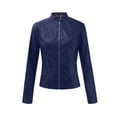 thumbnail image 3 of Aqestyerly Veste de Motard à Revers pour Femme avec Fermeture Éclair, Manteau de Moto Court et Court Style Punk pour l'Automne, Vêtement d'Extérieur HWRETIE, 3 of 6