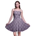 thumbnail image 1 of Bimba Floral Printed Women Smocked Waist Top Spaghetti Strap Mini Sun Dress-Small, 1 of 5