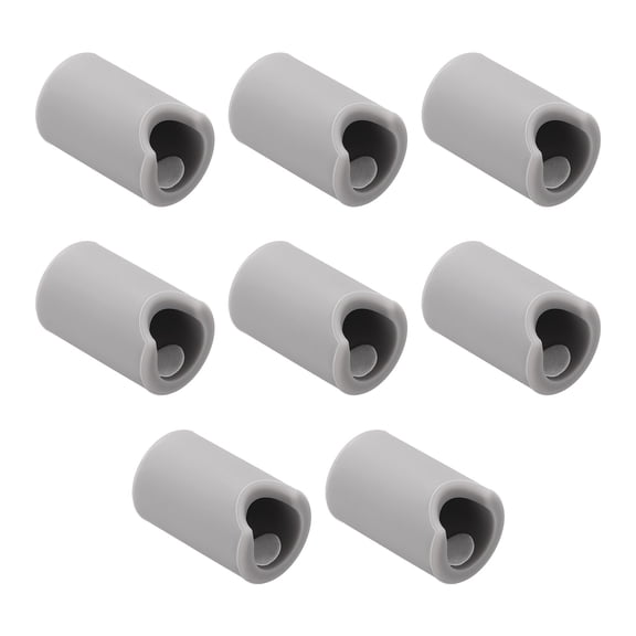Uxcell 12 Pack Silicone Cabinet Handle Corner Guards, Round Door Handle Protector, Anti Collision Corner Drawer Bumpers for Table, Wardrobe,  Furniture Handles, Black