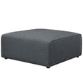 thumbnail image 1 of Modway Mingle Ottoman en Tissu de Polyester de Style Moderne, Fini Gris, 1 of 4
