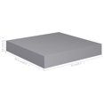 thumbnail image 4 of vidaXL Floating Wall Shelves 2 pcs Grey 23x23.5x3.8 cm MDF, 4 of 5