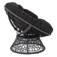 thumbnail image 4 of OSP Designs BF25292-BK Papasan Chair with 360-degree Swivel, Black Cushion Frame, 4 of 7
