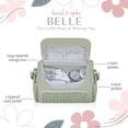 thumbnail image 3 of Hannah & Sophia Belle Convertible Diaper Backpack & Messenger Bag, Sage Green, 3 of 10