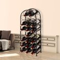 thumbnail image 1 of SortWise Casier à Vin en Métal Autoportant Arqué pour 23 Bouteilles avec Patins de Pieds Ajustables, 1 of 6