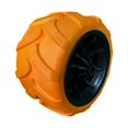 thumbnail image 4 of DYNWAVECA Roue de Remplacement Solide pour Chariot de Plage Remplacement Chariot Universel Roue PU Chariot Utilitaire Extérieur Chariot Pliant de Camping Extérieur Noir Orange, 4 of 10