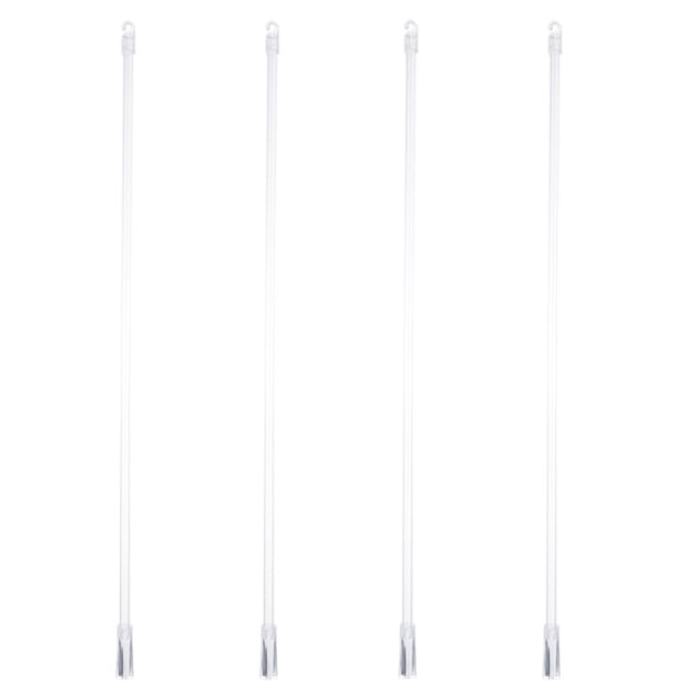 LOVEVER Plastic Blind Wands 4pcs Plastic 17” Blind Wands Vertical Blinds Replacement Parts Long Window Blind Sticks