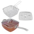 thumbnail image 3 of VIFERR Acier Inoxydable 4 pièces/Ensemble poêle à Frire antiadhésive Casserole multifonctionnelle Fournitures de Cuisine, 3 of 14
