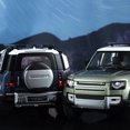 thumbnail image 2 of 1:24 Land Rover Defender 110 Off-road Vehicle SUV Alloy Diecast Car Model Sound Light Metal Toy Gift Children Porsche Motorcycle, 2 of 7