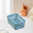 thumbnail image 1 of Plastic Stackable Storage Basket for Home Cabinet Organization | Built-in Handles | Multi-Use for Snacks, Fruit, Toys, Books | 12.2"x7.48"x4.72" | Durable Polypropylene | 1 Pack, 1 of 6