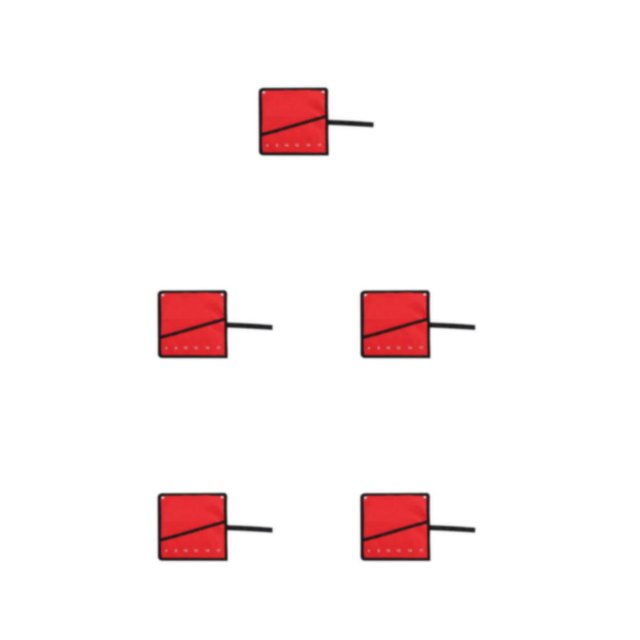 Maytalsory Robustes Organisateurs d'Outils Utilitaires avec Résistant à la Déchirure Résistant à l'Eau Rouge 6 pack 5Set