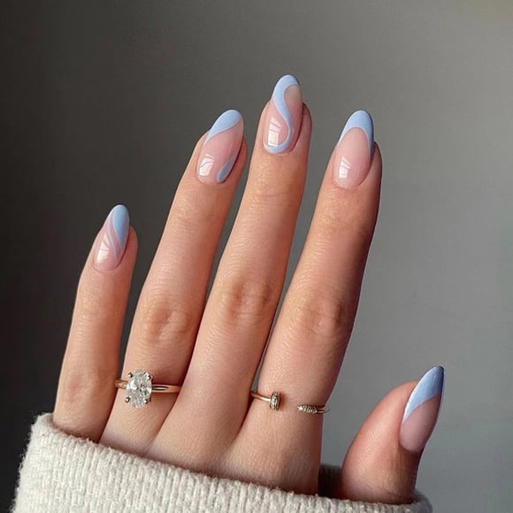 Offres Prime! Gspmoly Faux Ongles, Faux Ongles en Acrylique Pièces d'Ongles Amovibles Port Quotidien Ongles Artificiels Décorations d'Art des Ongles Press On Nails