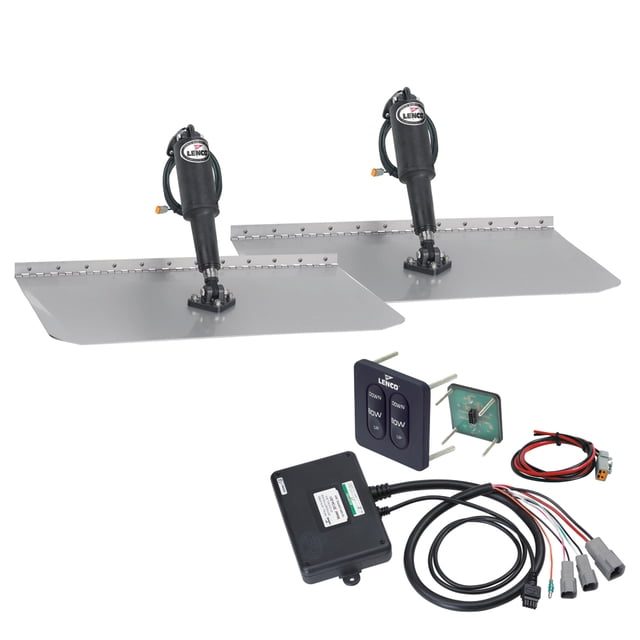 Lenco 12"x12" Standard Trim Tab Kit w/Standard Integrated Switch 12V