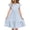 Light Blue, variant on LOVZFMLL Dresses Kids Summer Double Layer Ruffle Sleeve Dress 5-14 Years