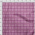 thumbnail image 4 of oneOone Cotton Poplin Pink Fabric Geometric Craft Projects Decor Fabric Printed By The Yard 56 Inch Wide, 4 of 5