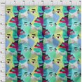 thumbnail image 4 of oneOone Velvet Lime Fabric Abstracts Sewing Material Print Fabric By The Yard 58 Inch Wide, 4 of 5