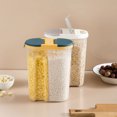 thumbnail image 4 of Oleegame 2 Pcs Boîtes de Rangement pour Produits à Capacité Fermée Rangement des Aliments Rangement Compartiments Secs Réservoirs de Mise en Conserve de Céréales Cuisines Restaurants et Bars Blanc, 4 of 9