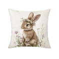 thumbnail image 1 of Fasiaou Colorful Easter Rabbit Print Pillow Cases for Decorative Couch Cushions and Seasonal Home Living Room Updates,B, 1 of 6