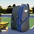 thumbnail image 3 of S SERENABLE Paddle Bag Portable Pickleball Racket Backpack for Outdoor Women Backpacking black blue, 3 of 7