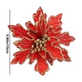 thumbnail image 3 of Matoen12 Christmas Imitation Flower Flannel Christmas Tree Decorative Flowers, 3 of 6