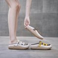 thumbnail image 1 of pitrice Sandales à Enfiler pour Femmes Imperméables Douces Sandales Plates Chaussures 35 Kaki, 1 of 9
