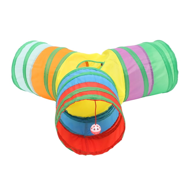 Interesting Cat Plaything Wear-resistant Kitten Toy Folding Cat Play Tunnel Cat Accessory