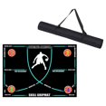 thumbnail image 2 of DYNWAVECA Tapis de Jeu de Pieds de Basketball Tapis de Dribble de Basketball Poignée Antidérapante Entraîneur de Dribble Intérieur Tapis de Pas de Basketball Ligne Bleue, 2 of 10