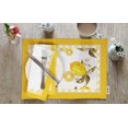 thumbnail image 2 of Vargottam Napperons - Napperon pour Table à Manger, Ensemble de 4 - Serviette en Coton Imprimée et Réversible - Napperons d'Intérieur pour Table de Maison et de Cuisine - Citron (Jaune), 2 of 5