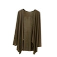 thumbnail image 2 of TopLLC Ensembles de Pyjama Ensembles de Détente pour Femmes, Vêtements de Nuit pour Femmes Blouse pour Femmes Uni Décontracté Mode Col Rond Manches Longues Régulières Hauts de Vêtements de Nuit Manches Longues Hauts de Pyjama, 2 of 3