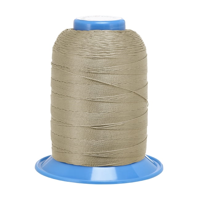 Unique Bargains Fil de Polyester Collé Kaki, Extra Résistant, 710 Verges