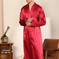 thumbnail image 4 of Shorts à Séchage Rapide Homme Unis Décontractés Manches Longues à Lacets Rayés Maison Poche Longue Robe de Pyjama Shorts Ensemble de Shorts de Pyjama pour Homme Ensembles de Pyjama pour Homme Manches Longues Ensemble de Shorts de Pyjama pour Homme, 4 of 8