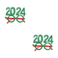 thumbnail image 2 of VONKY 2024 Glasses Frame Accessory For Every Occasion Party Supplies Funny Shape green 2Set, 2 of 6