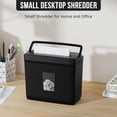 thumbnail image 2 of Moustache 5-Sheet Desktop Cross Cut Paper Shredder, Portable Auto Paper, CD and Credit Card Shredder with 2.38-Gallon Basket, 2 of 4