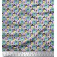 thumbnail image 1 of Soimoi Purple Poly Georgette Fabric House Architectural Printed Fabric 1 Yard 52 Inch Wide, 1 of 5