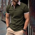 thumbnail image 4 of Men's Four Seasons Leisure Fashion Design Lapel Button Short Sleeve, 4 of 6