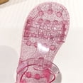 thumbnail image 4 of Girls' Soft-Soled Comfortable Crystal Shoes Spring/Summer Style Jelly Princess Shoes Children's Beach Sandals, 4 of 9
