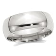 thumbnail image 1 of Mens Sterling Silver 8mm Comfort Fit Wedding Band Ring, 1 of 4