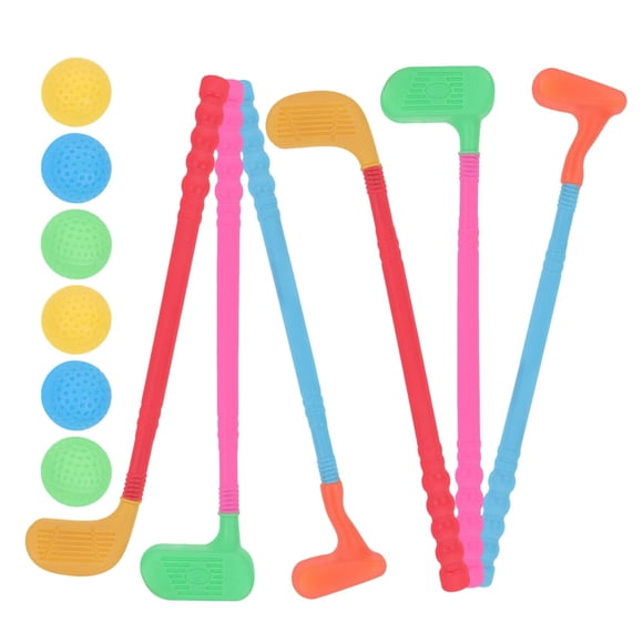CHOK Set of kids golf set plastic golf clubs and balls set random colors