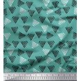 thumbnail image 1 of Soimoi Viscose Chiffon Fabric Triangle Block Decor Fabric Printed Yard 42 Inch Wide, 1 of 3