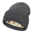 thumbnail image 1 of Kcodviy Women Solid All Autumn Snow Hat and Winter Knitted Fleece Ear Cover for Winter Warm Woolen Hat Rabbit Ears Hat Women Earmuff Hats for Men Hat for Men Winter, 1 of 2