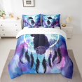 thumbnail image 2 of YST 3D Wolf Comforter Set 7-Piece Bed In A Bag, Kids Bedding, Polyester, Queen Size, 2 of 4
