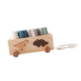 thumbnail image 1 of lionlar Wooden Shape Sorting Stacking Toy Building Car for Kids Ages 1 2 3 Years Old dinosaurs, 1 of 9