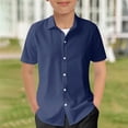 thumbnail image 5 of Kids Summer Casual Beach Shirt - Button Down, Gradient Design, Unisex, Perfect for 5-14 Years Old, 5 of 5